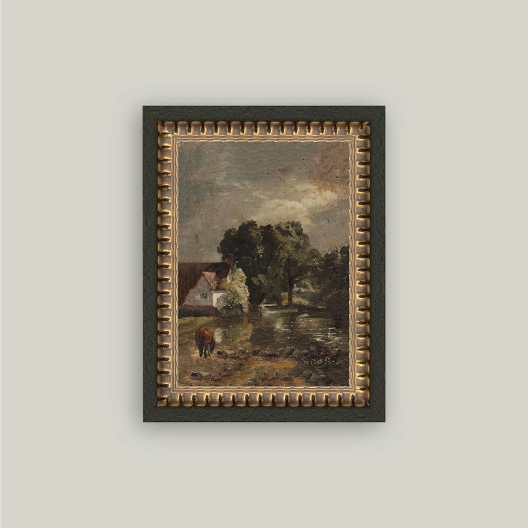 "House By Flatford Mill" Painting Framed Reproduction