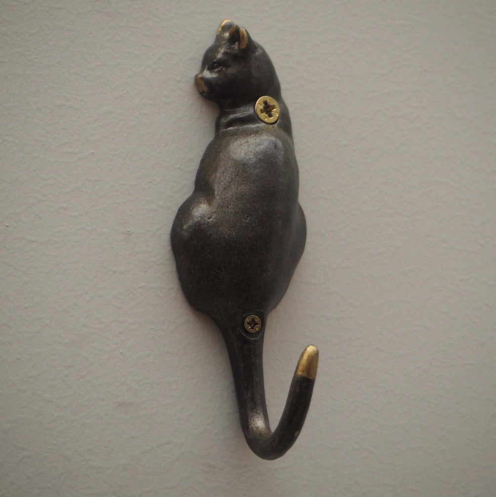 Pewter Cat Hook