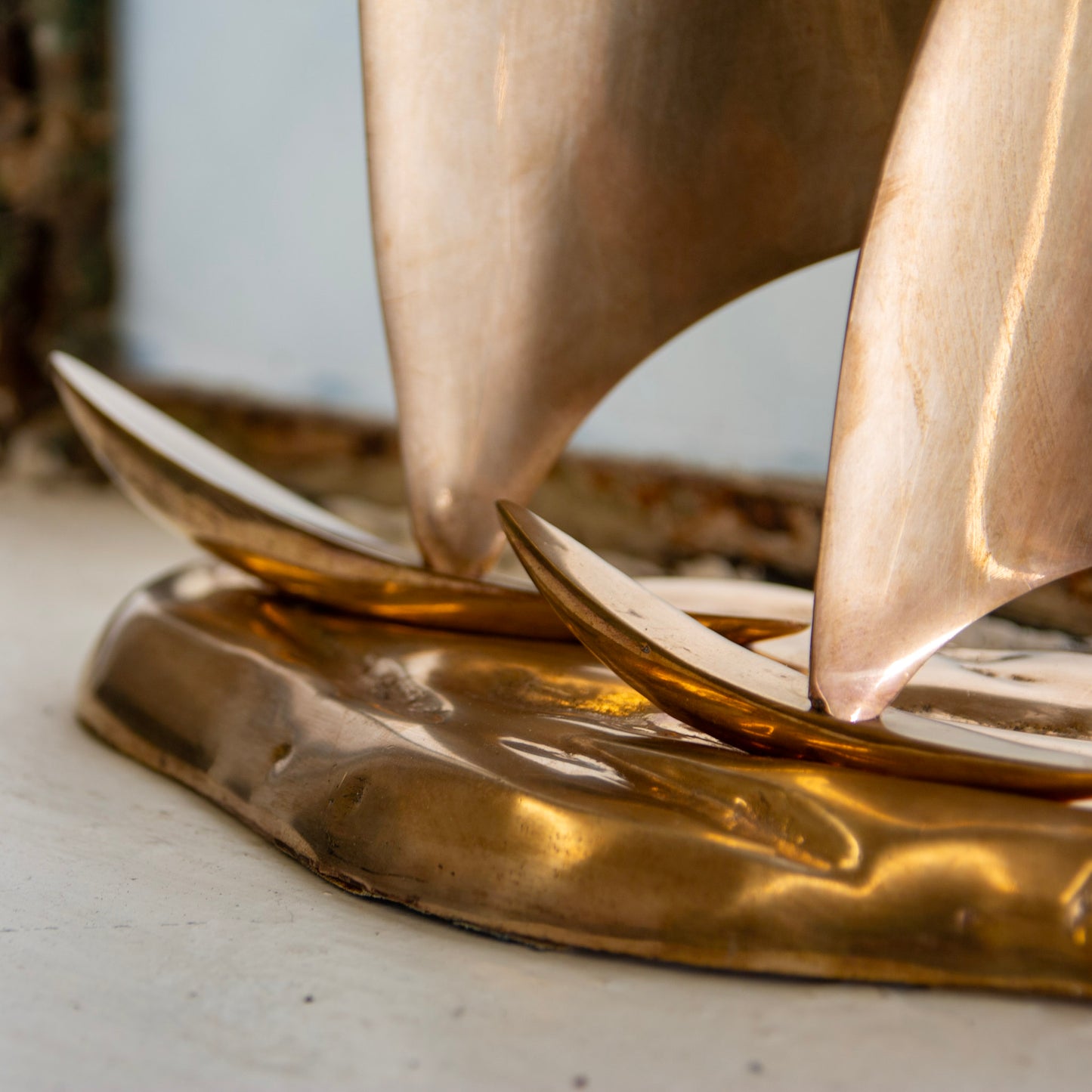 Large Brass Sailboat