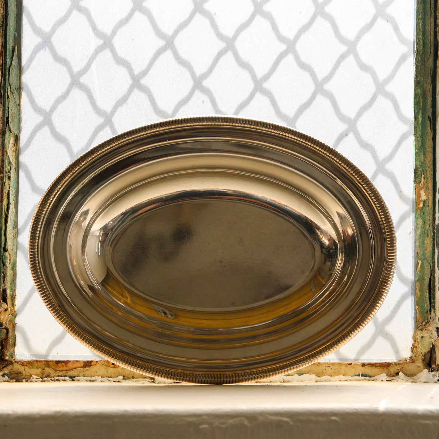 Silver Oval Bowl