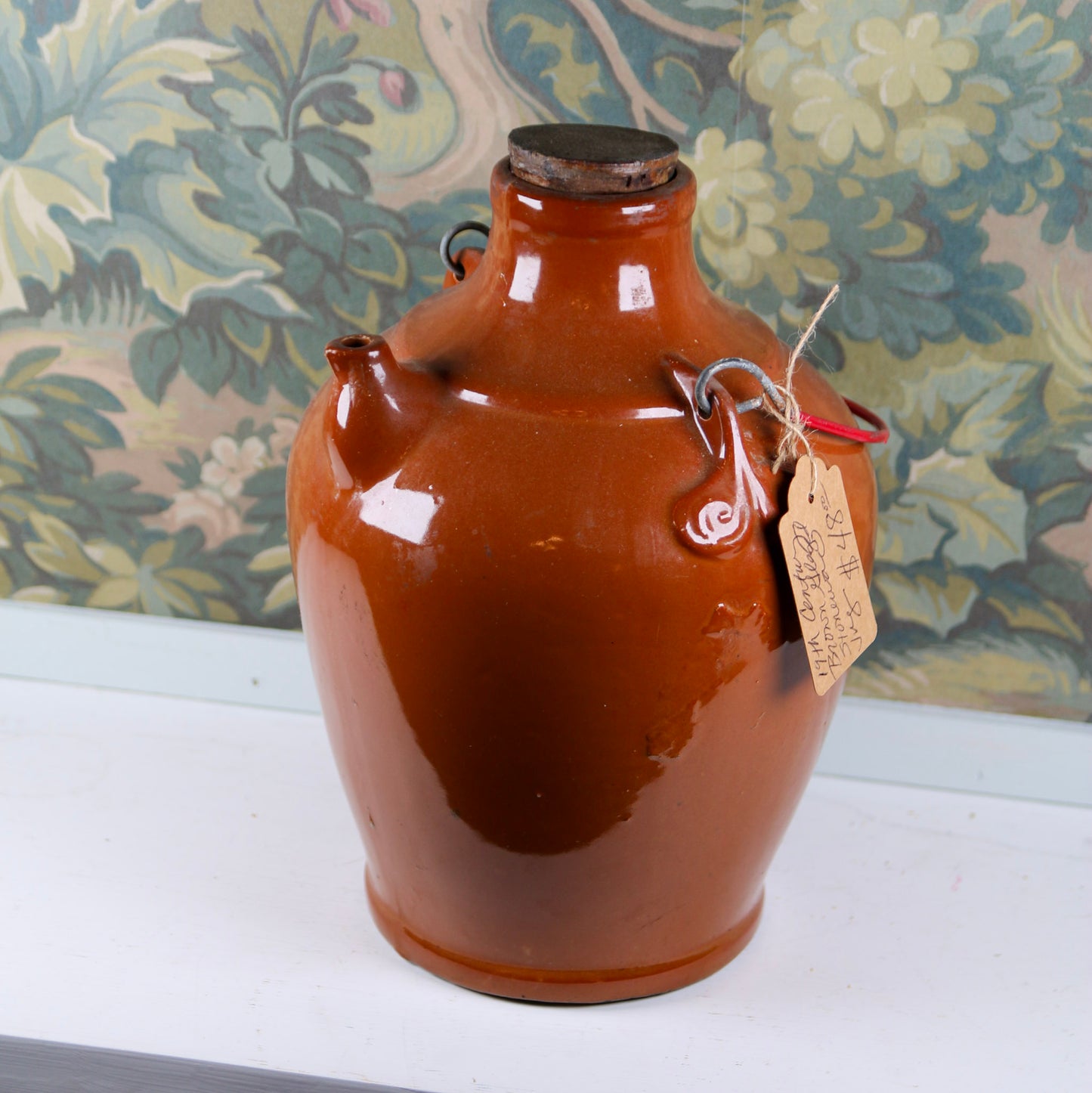 19th Century Brown Glazed Stoneware Jug