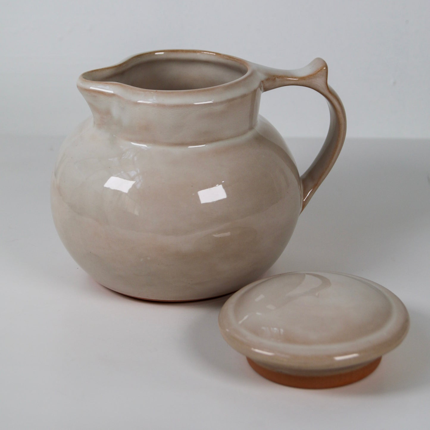 1994 Cupper Coffee Carafe Cream Colored Pottery