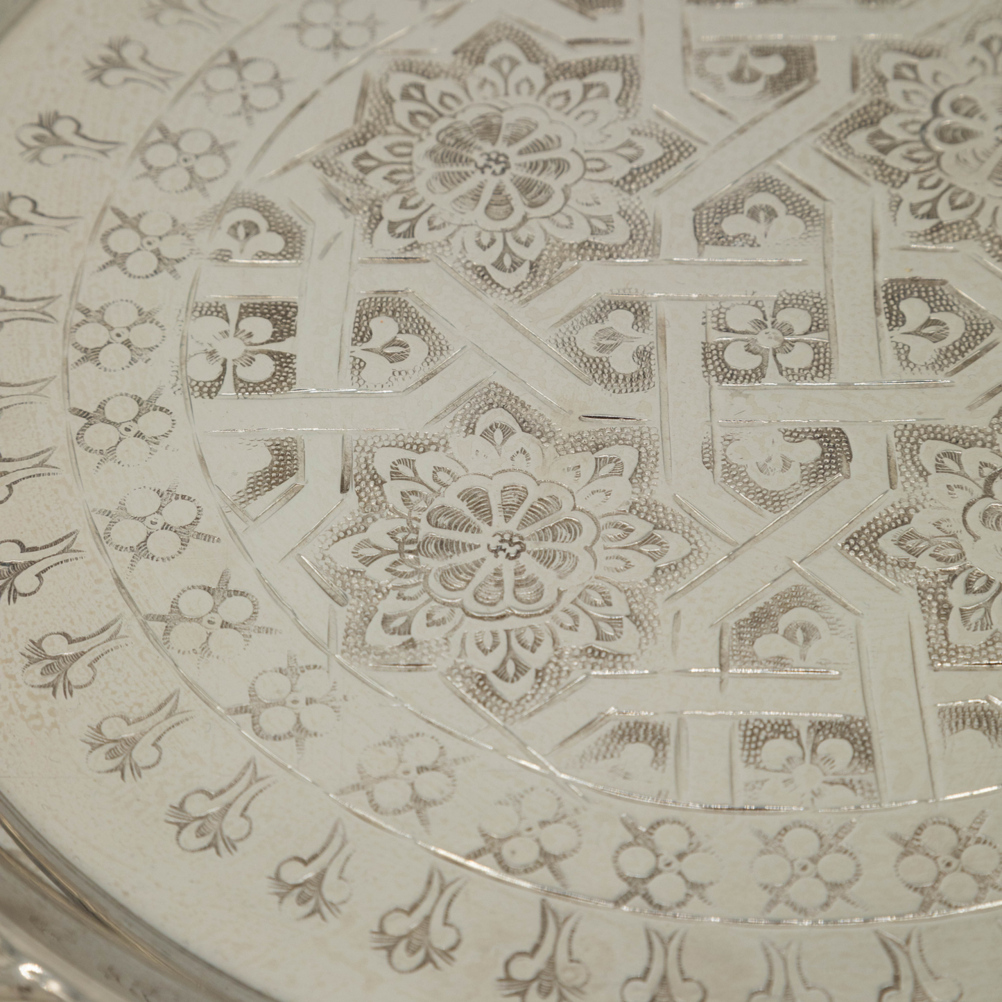 Moroccan Silver Tray