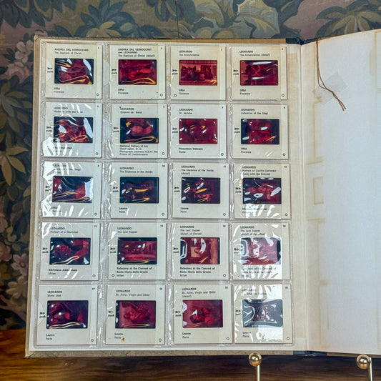 Leonardo Da Vinci Color Slides Art Book