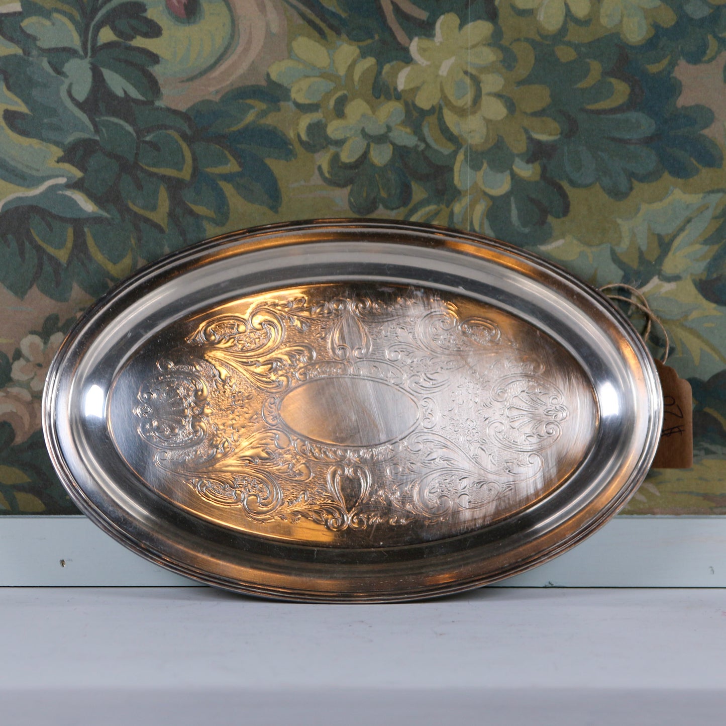 Oval Silver Tray