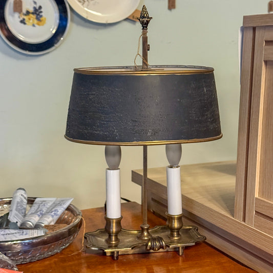 Vintage Double Candlestick Lamp