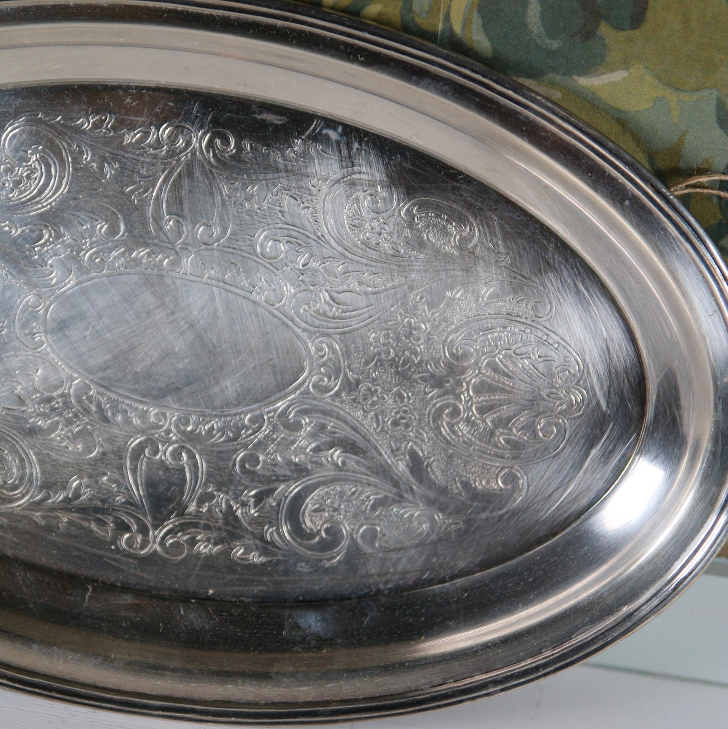 Oval Silver Tray