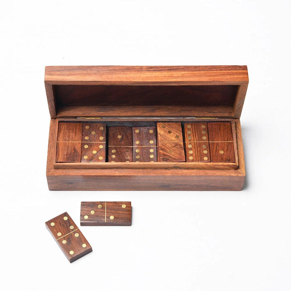 Handmade Wooden Domino Set