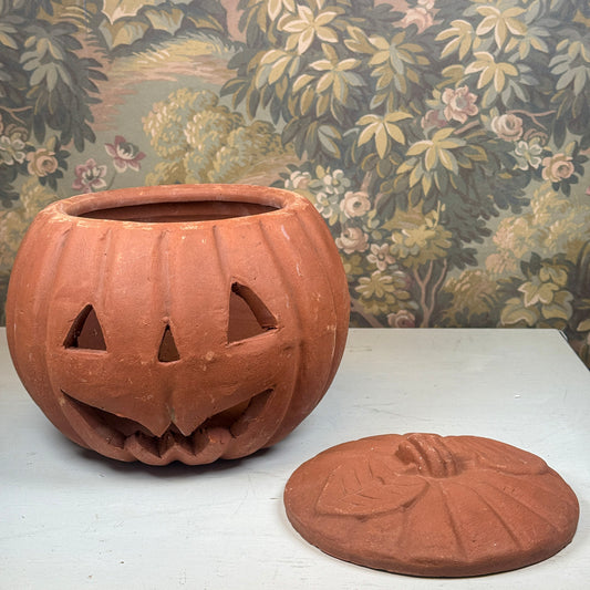 1990s Terracotta Jack-O-Lantern