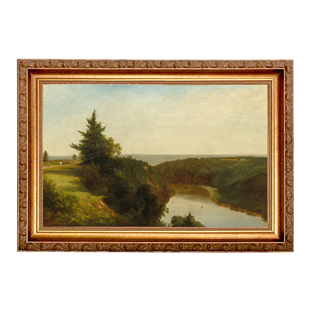 River View Landscape Painting Print