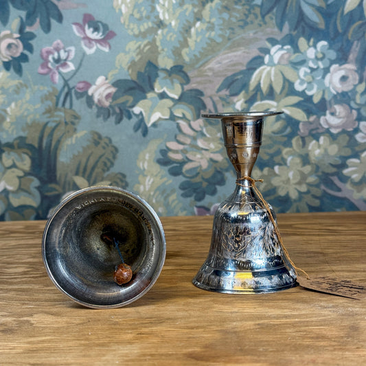 Vintage Set of 2 Bell Candlestick Holders