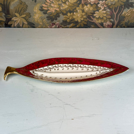 Limoges Hand Painted Fish Dish