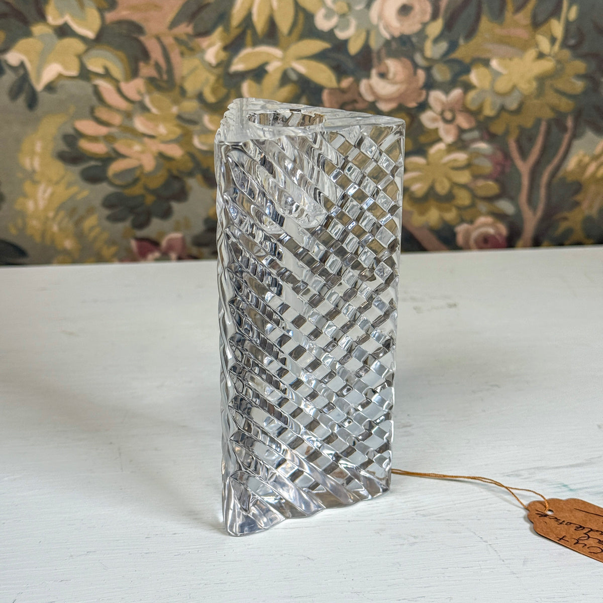 Vintage Cut Crystal Candlestick