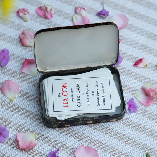 Vintage Lexicon Card Game Set