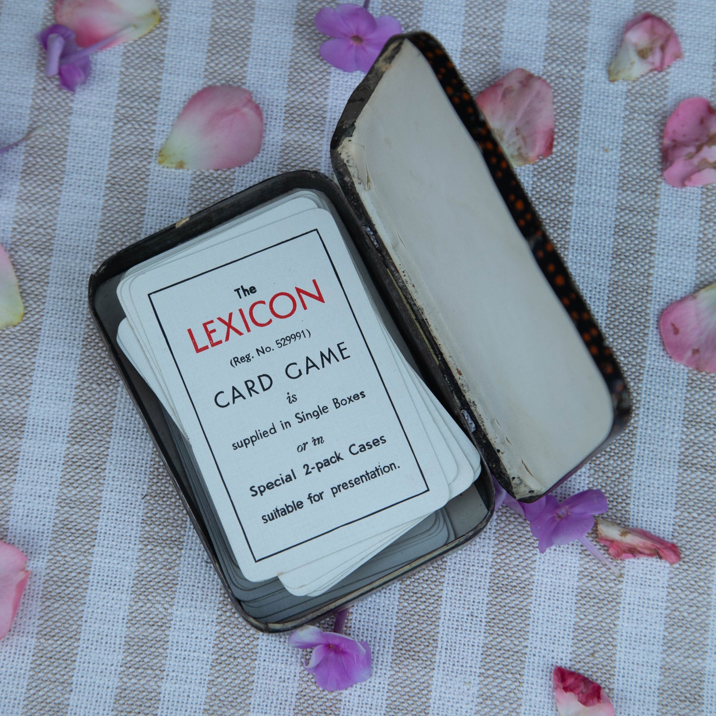 Vintage Lexicon Card Game Set