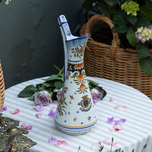 Antique French Faience Pitcher