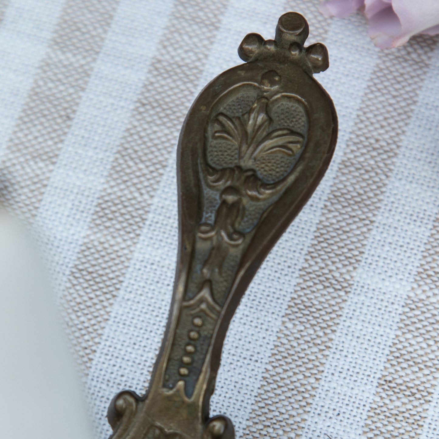 Vintage Brass Bird Chamberstick Candle Holder