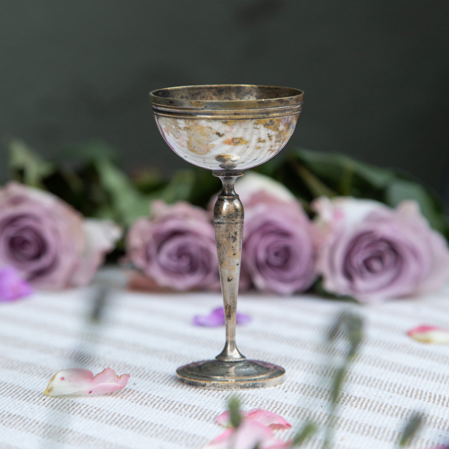 Vintage Silver Liquor Goblet