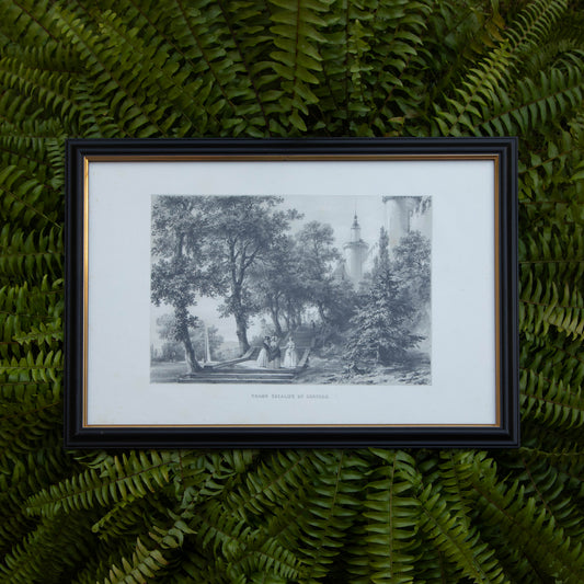 Framed Grand Escalier Du Chateau Print