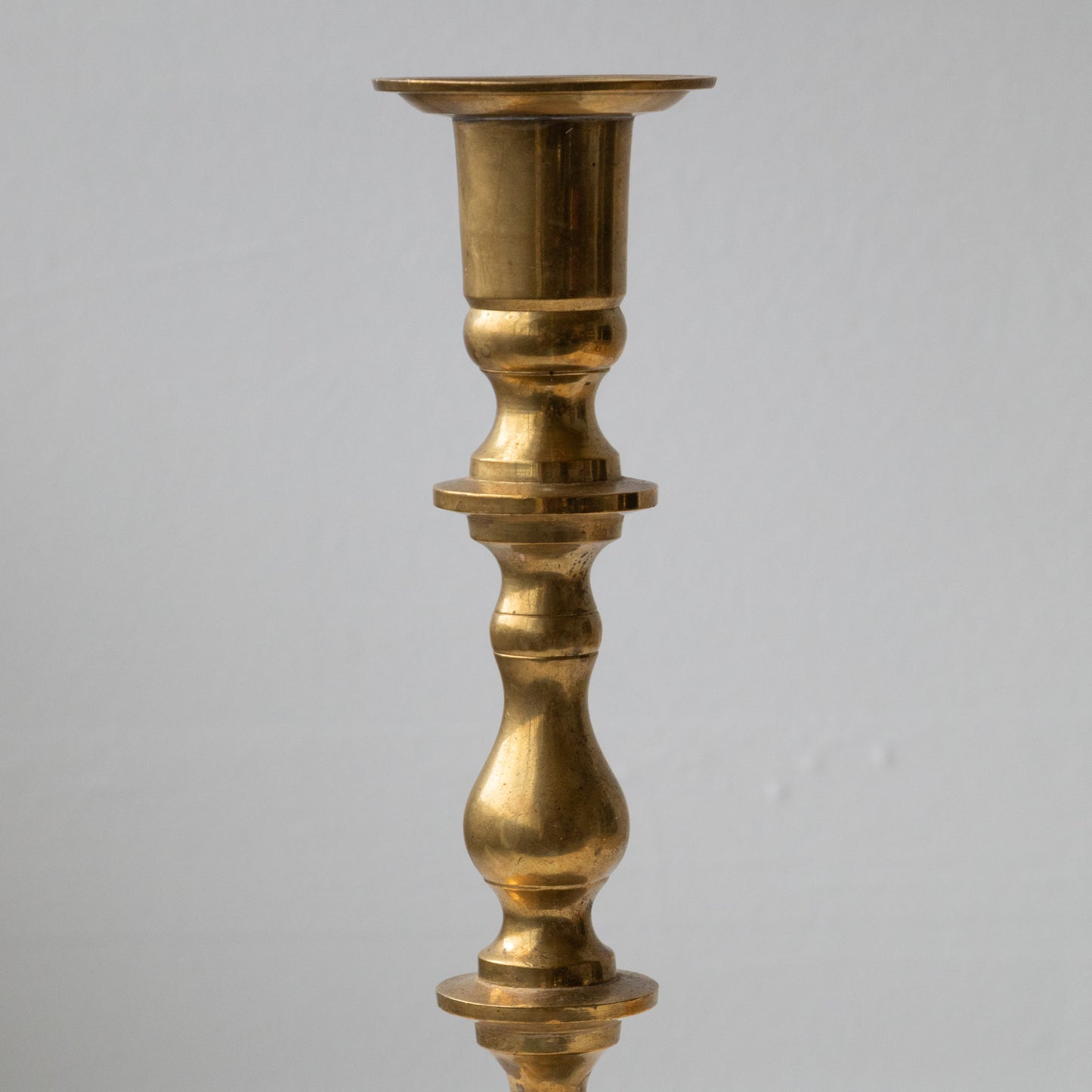 10" Square Brass Candlestick Holders