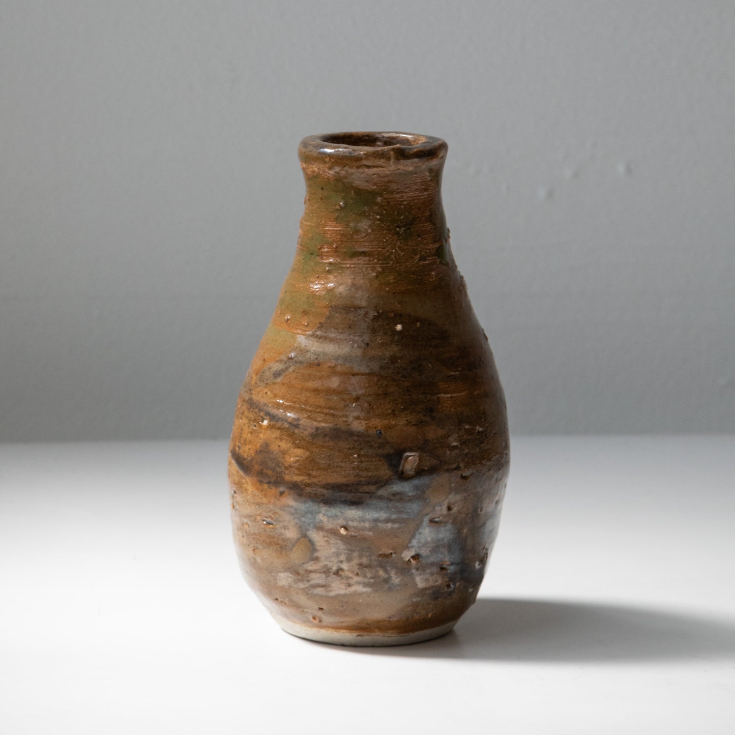 Brown Pottery Bud Vase