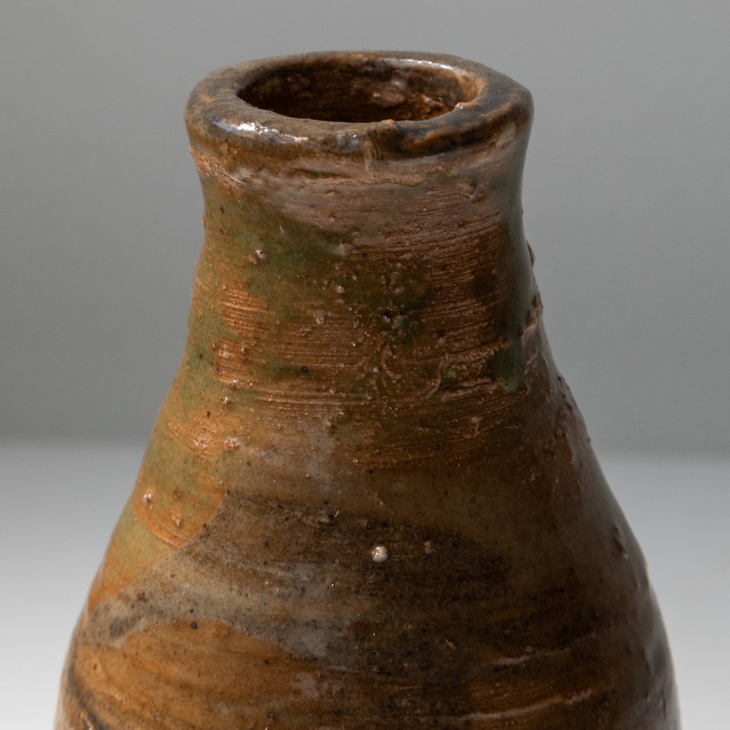 Brown Pottery Bud Vase