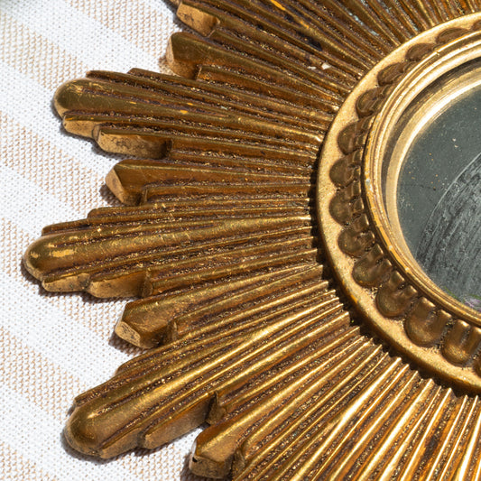 Vintage French Sunburst Mirror