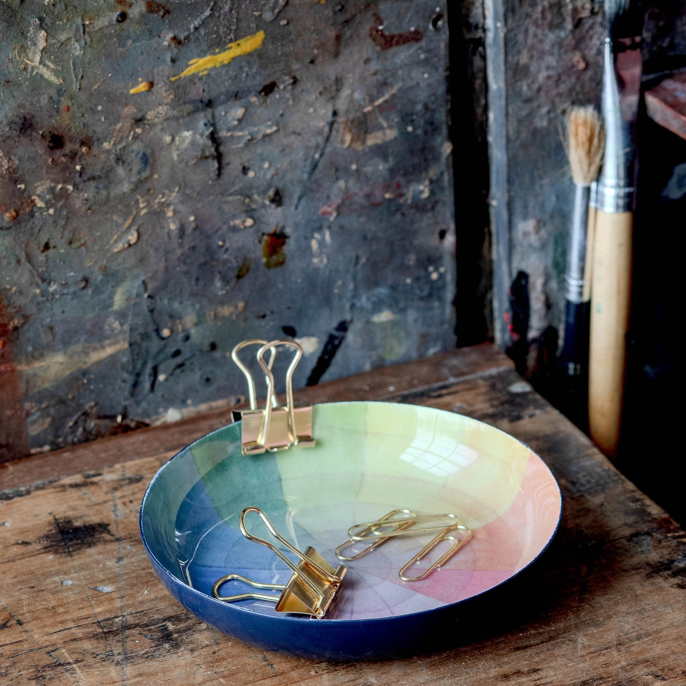 Round Enamel Tray