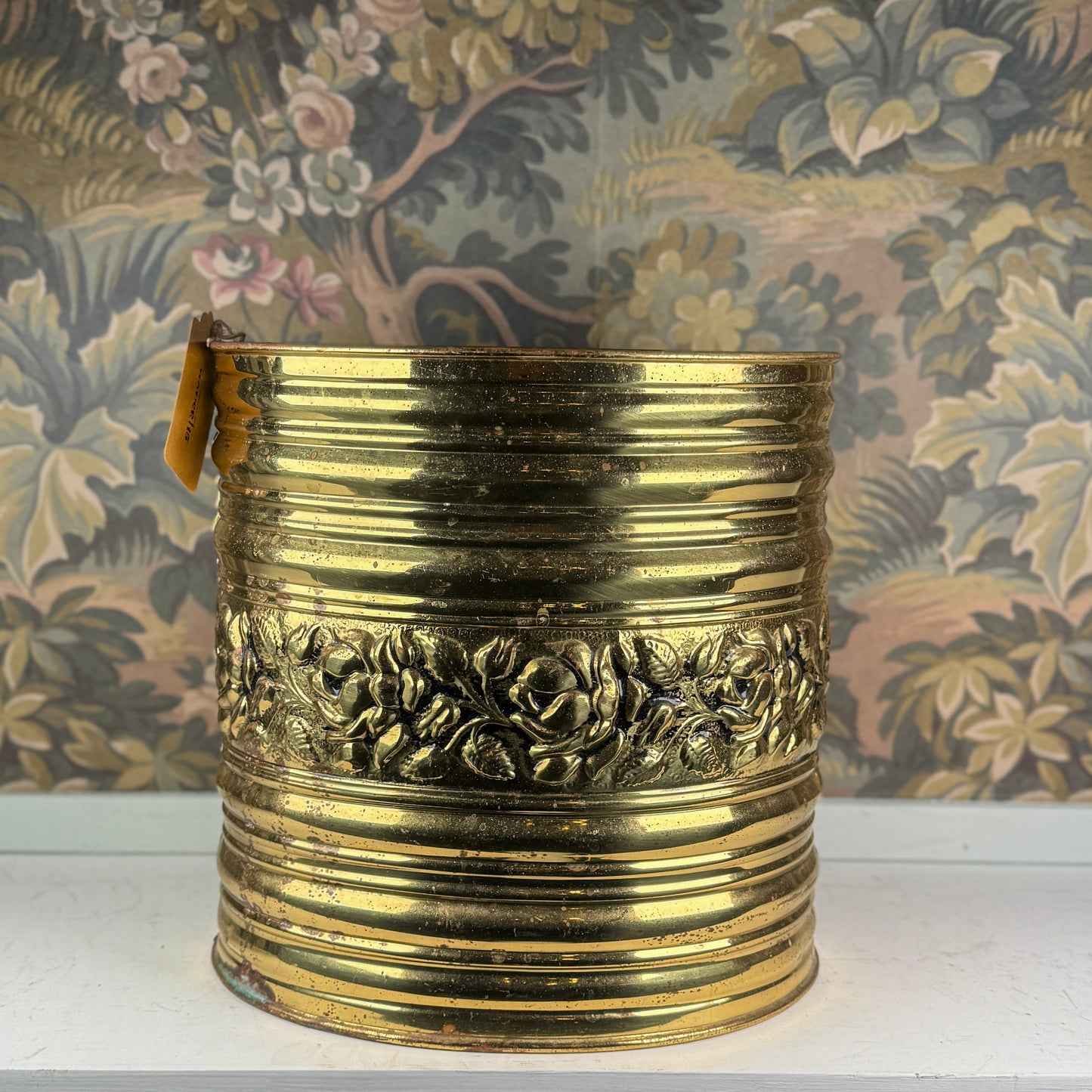Brass Vintage Lord & Taylor Trash Can