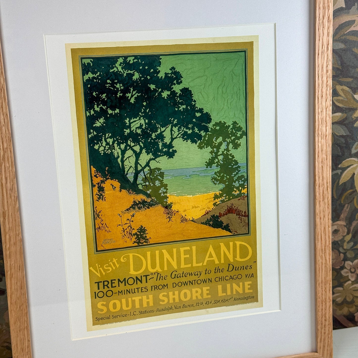 Visit Duneland by South Shore Line Framed Print