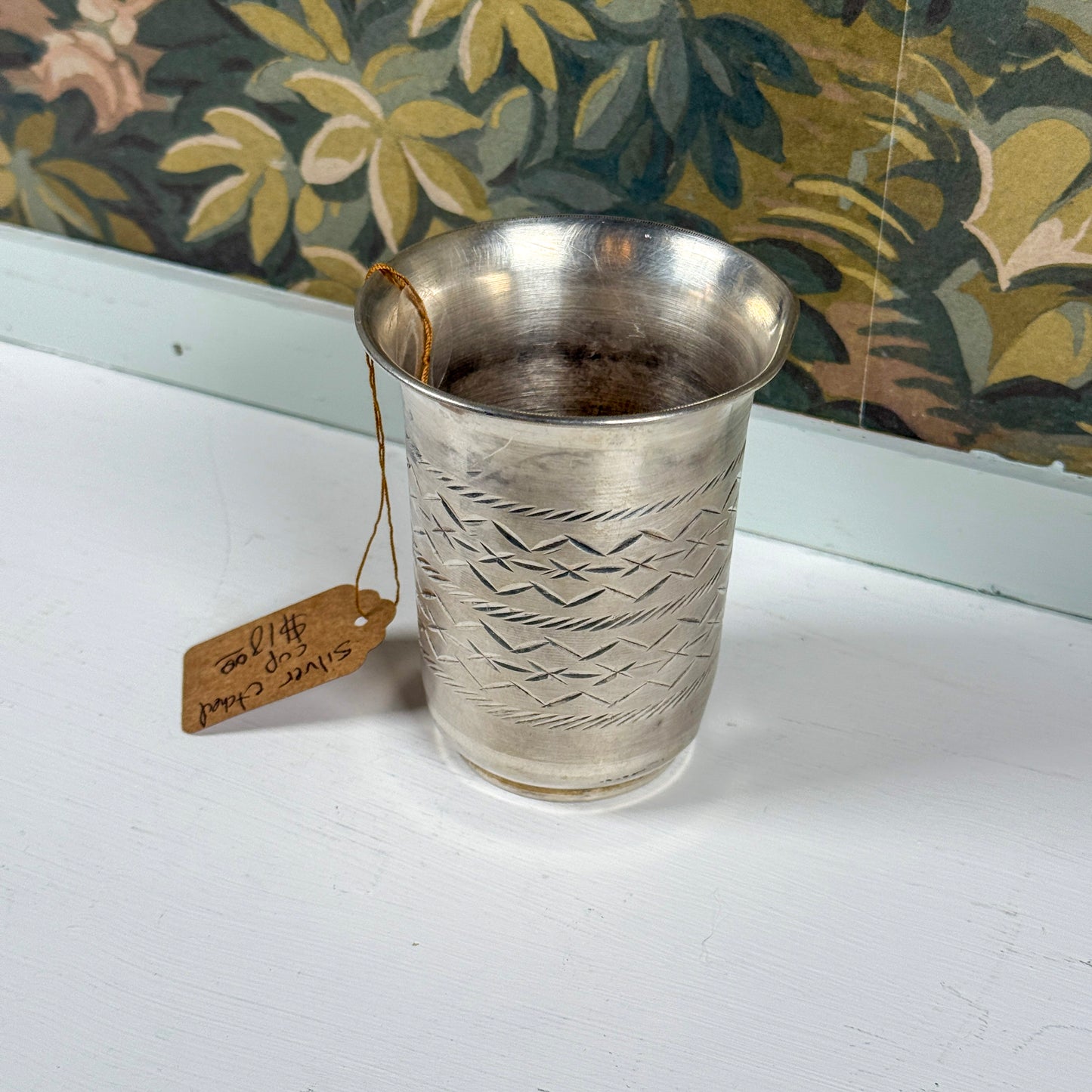 Silver Etched Cup