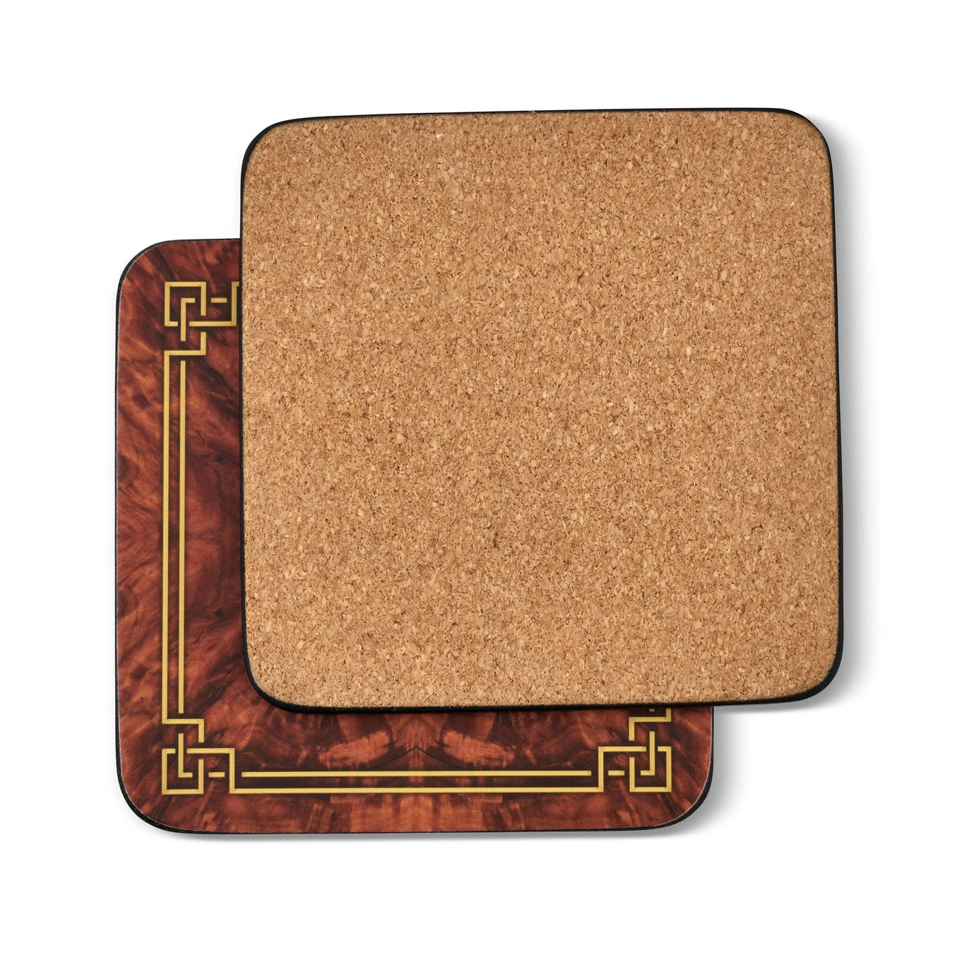 Walnut Burlap Coasters