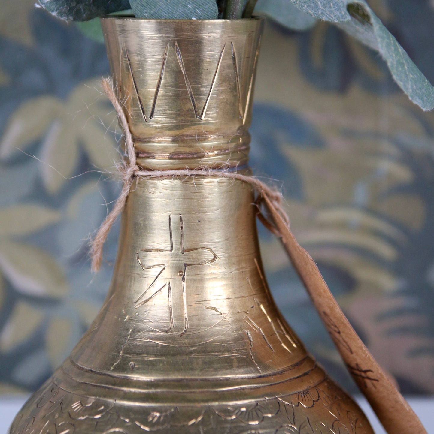 Curvy Brass Vase