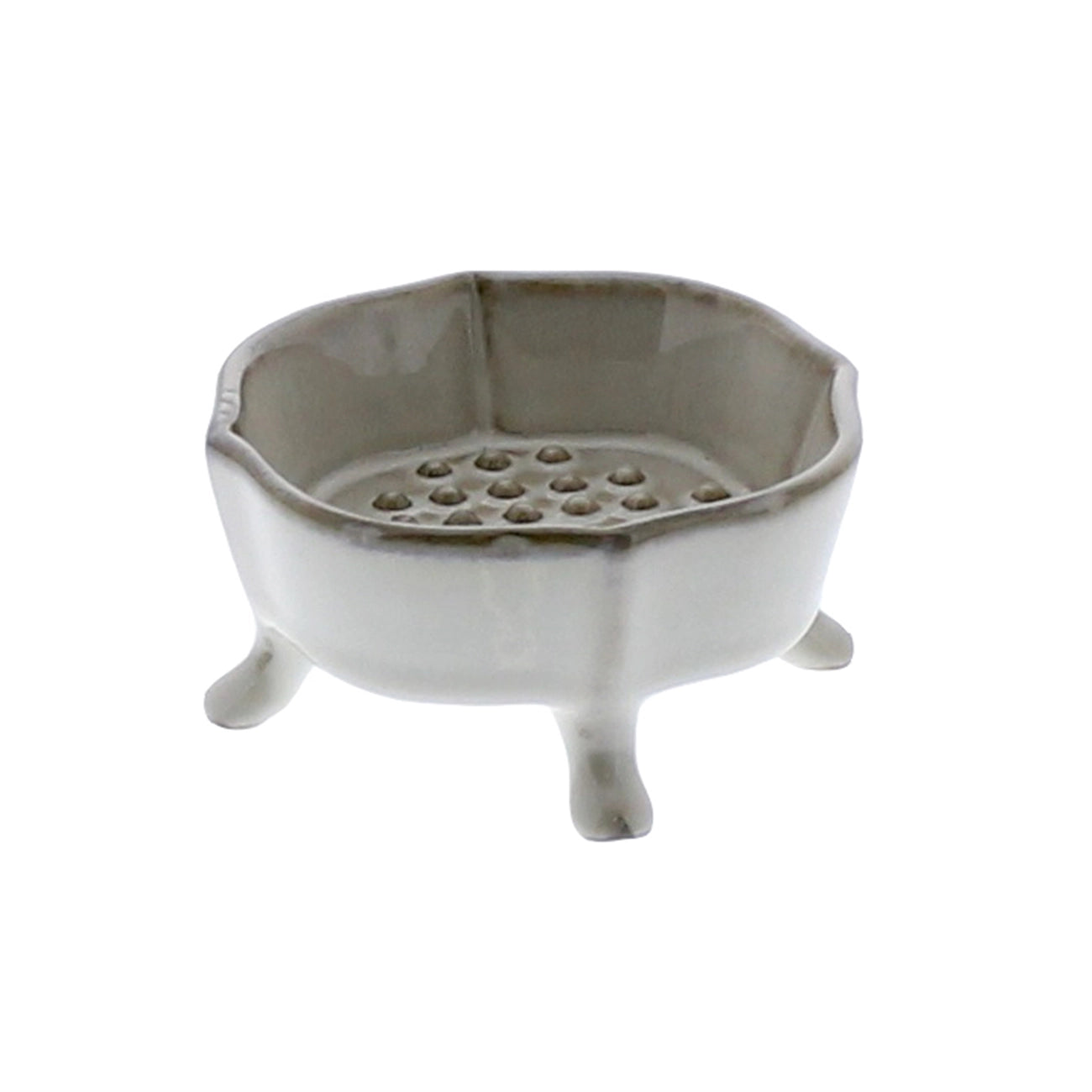 Ceramic Rue Footed Soap Dish