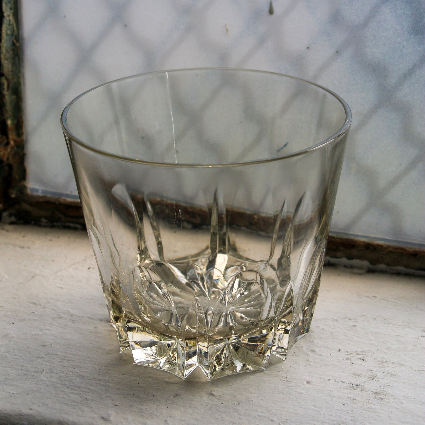 Cut Crystal Ice Bucket