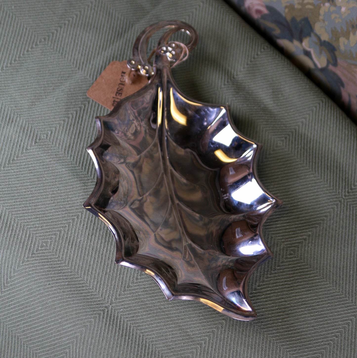Silver Holly Leaf Catchall