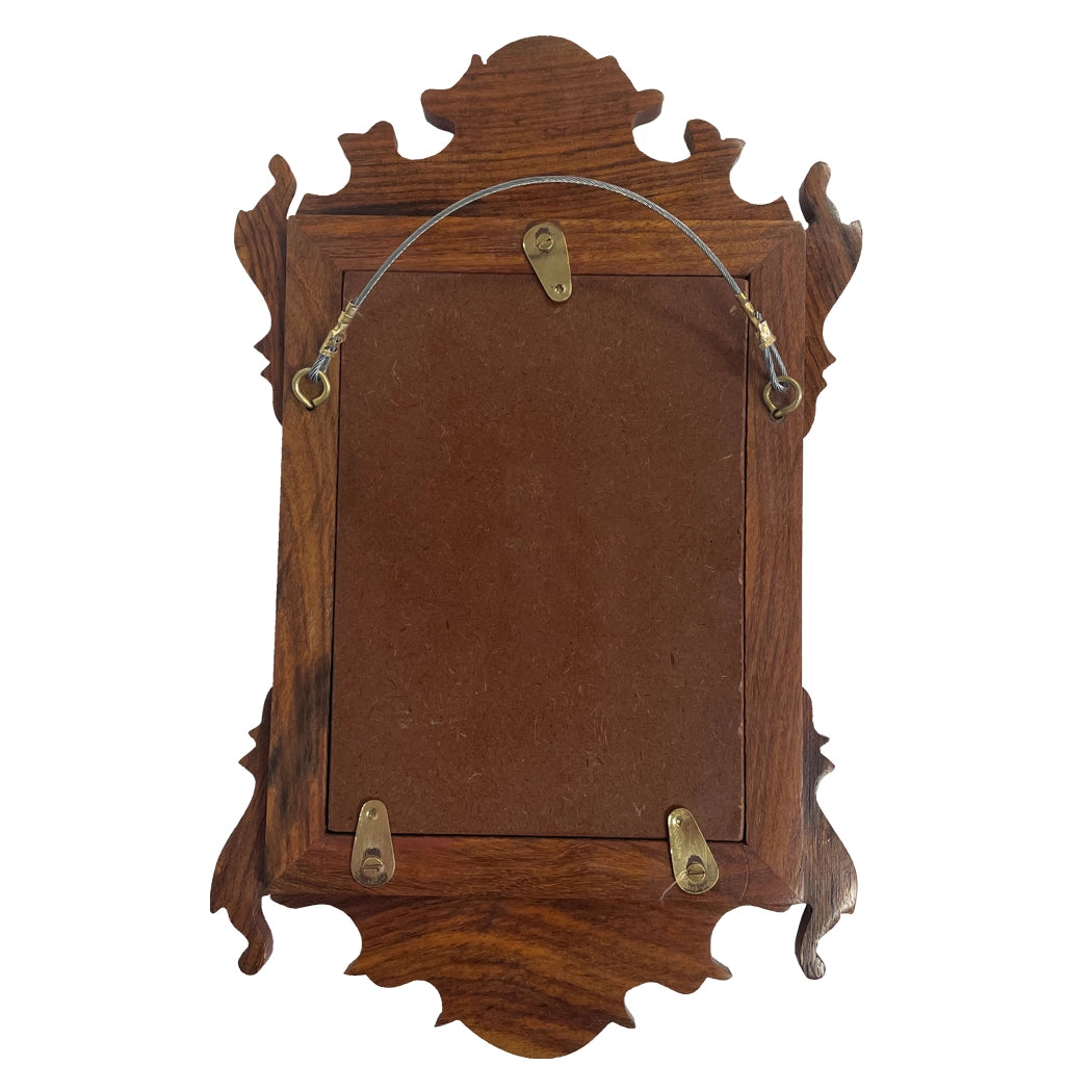 Wood Colonial Style Chippendale Mirror