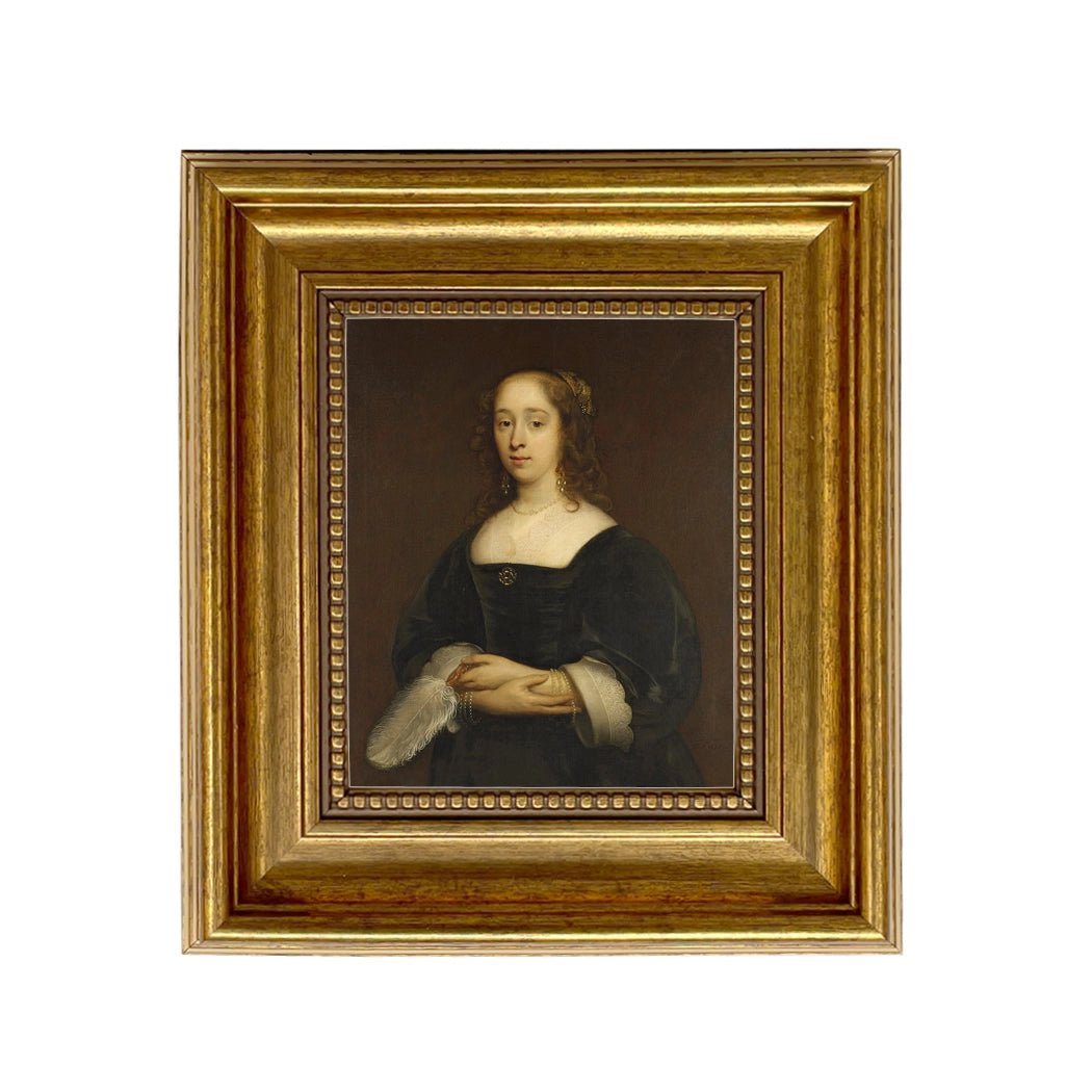 Portrait of A Woman Painting Print On Canvas
