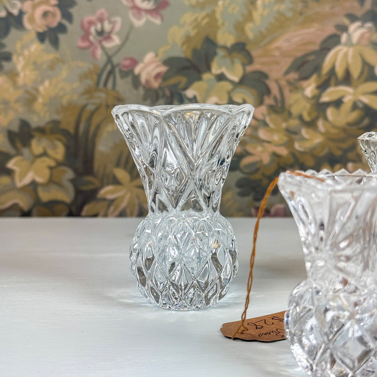 Set of 3 Crystal Vases