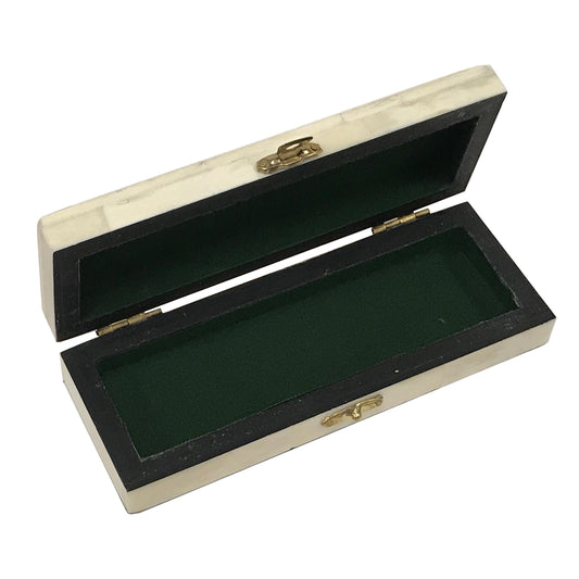 Scrimshaw Postage Stamp Bone Box