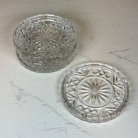 Vintage Pressed-Glass Coasters
