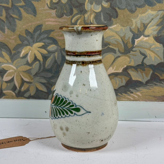Vintage Glossy Mexican Pottery Vase