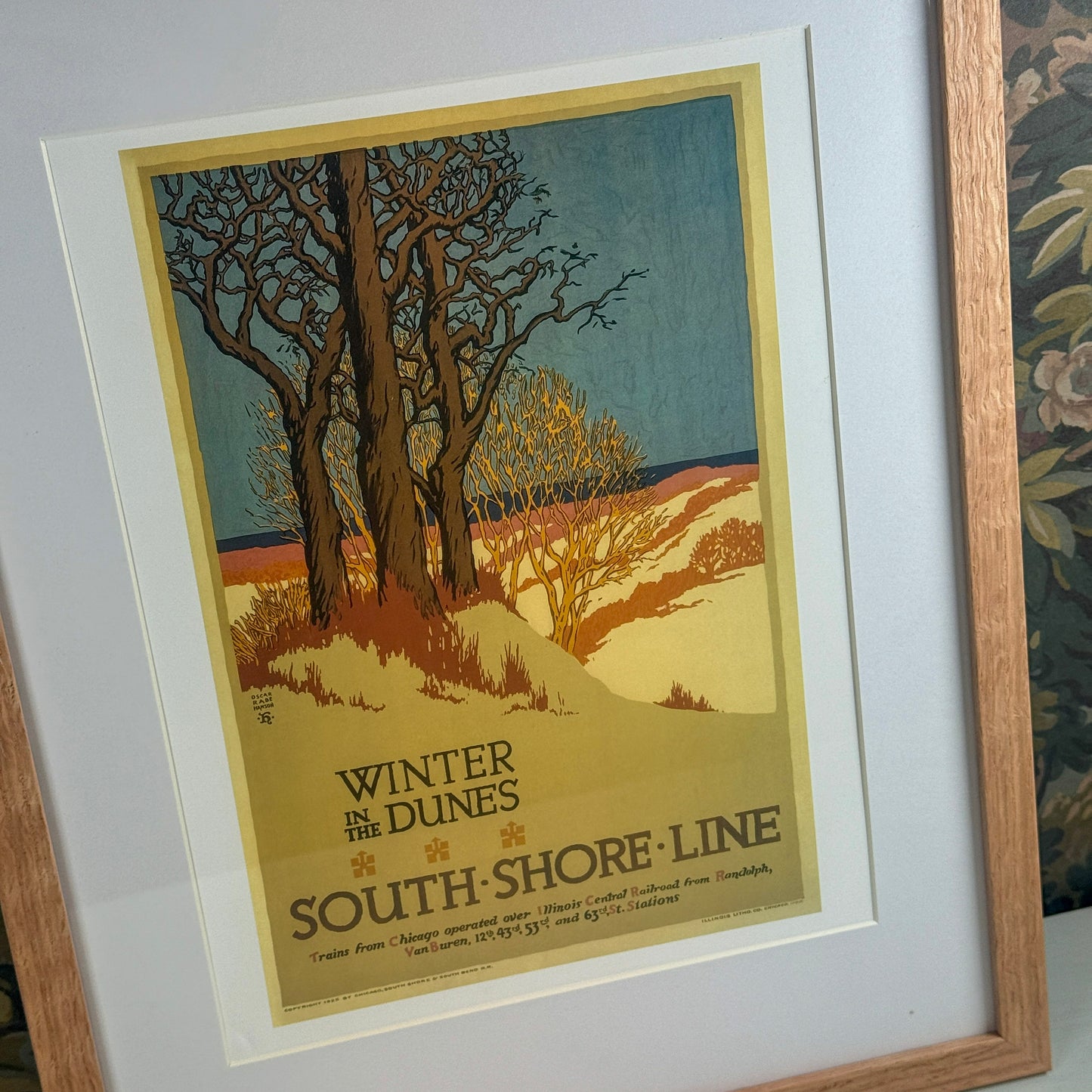 Winter in the Dunes I by South Shore Line Framed Print