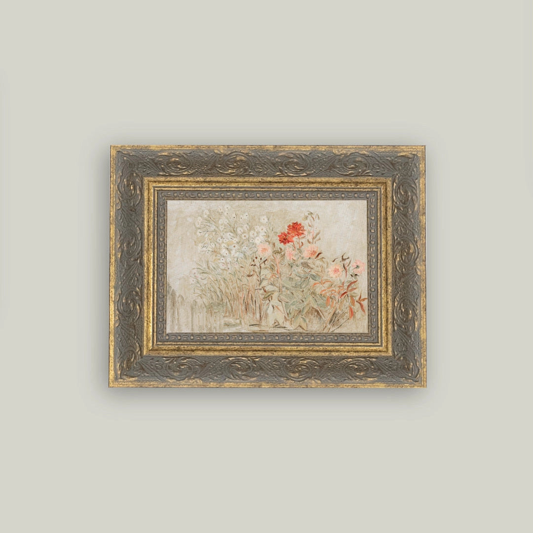 "Small Garden" Painting Framed Reproduction
