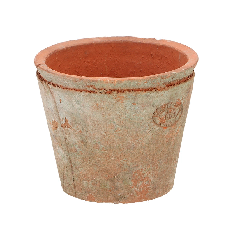 Aged Terracotta Round Flower Pot