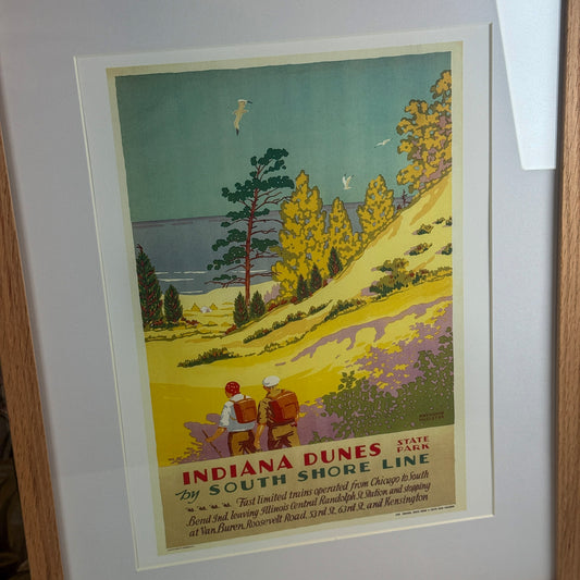 Indiana Dunes State Park II by South Shore Line Framed Print