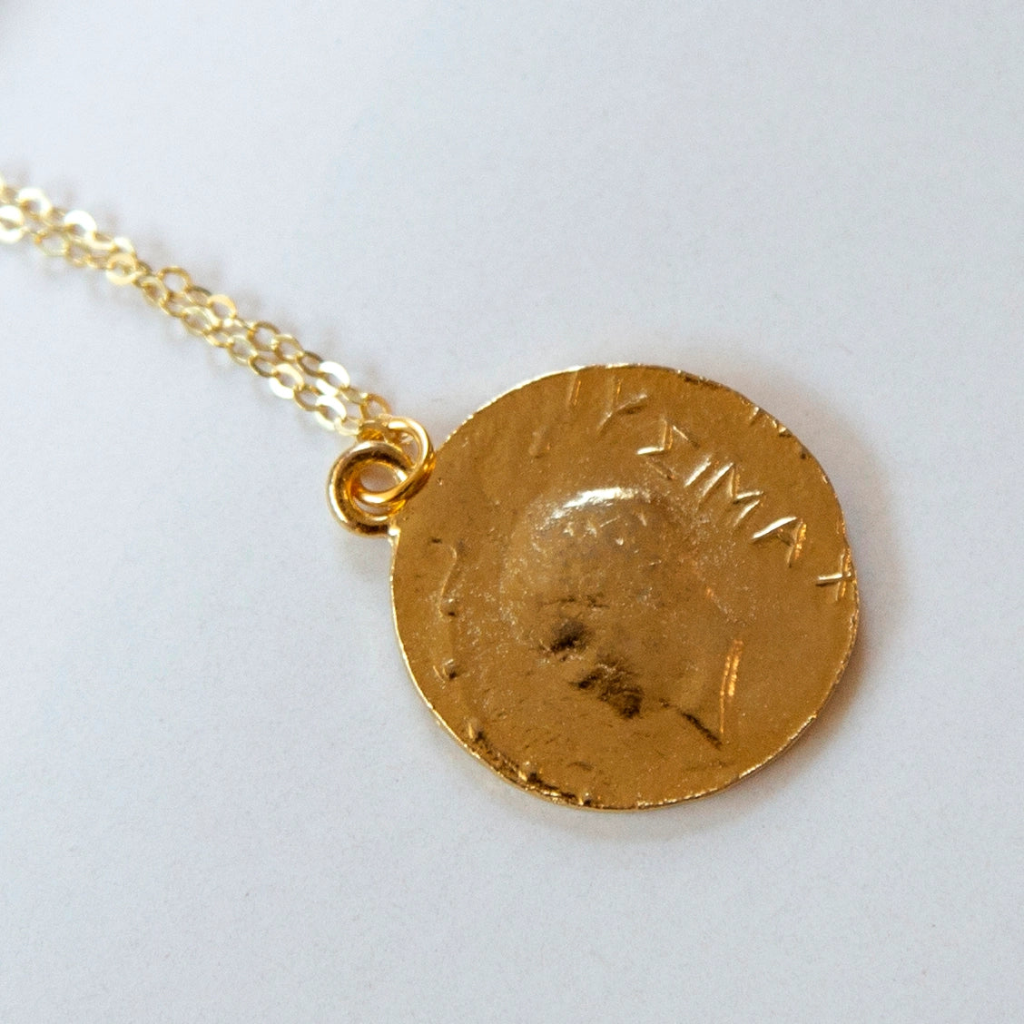 Vintage Gold Coin Necklace