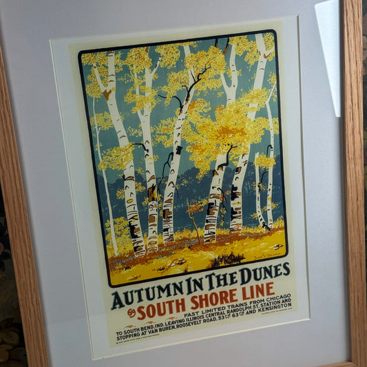 Autumn in the Dunes II by South Shore Line Framed Print