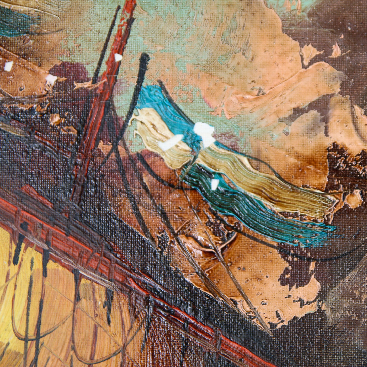 "In the Red" Original Ship Painting