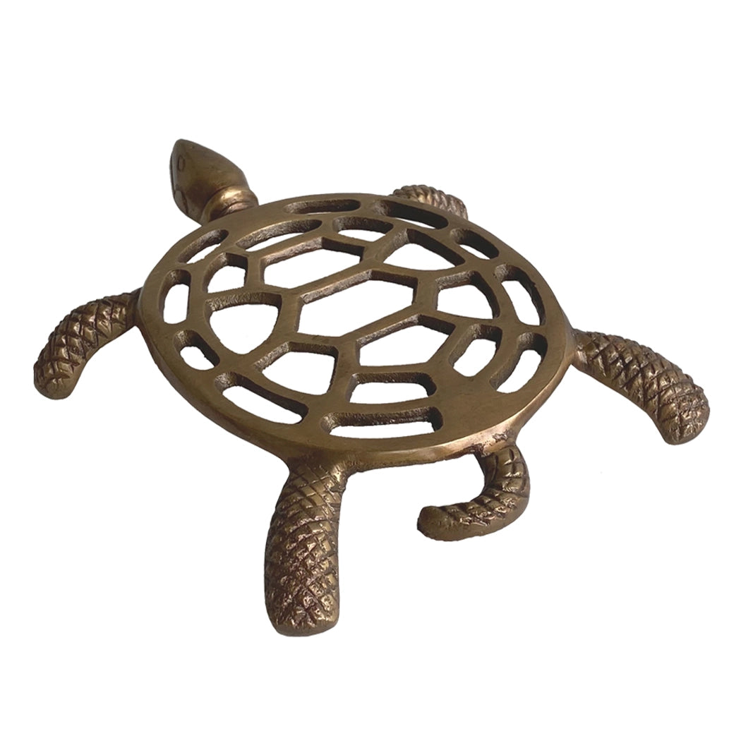 Brass Tortoise Turtle Trivet